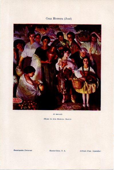 LAMINA ESPASA V52097: Al mercado por Jose Cruz Herrera