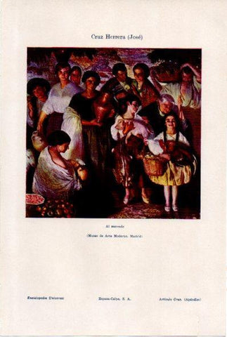 LAMINA ESPASA V52097: Al mercado por Jose Cruz Herrera