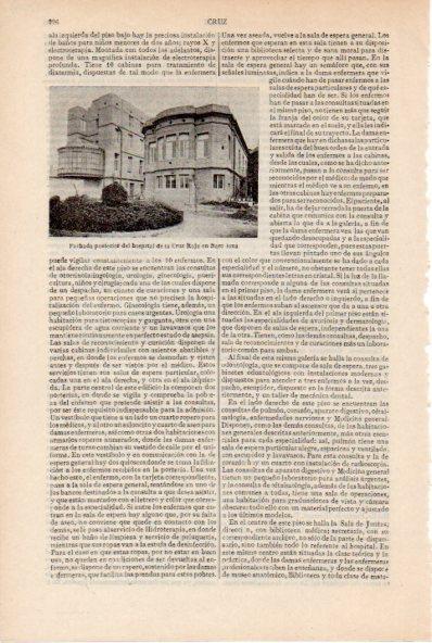 LAMINA ESPASA V52096: Hospital de la Curz Roja en Barcelona
