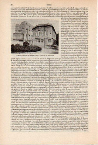 LAMINA ESPASA V52096: Hospital de la Curz Roja en Barcelona