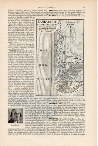 LAMINA ESPASA V51952: Plano de Zandvoort, Paises Bajos