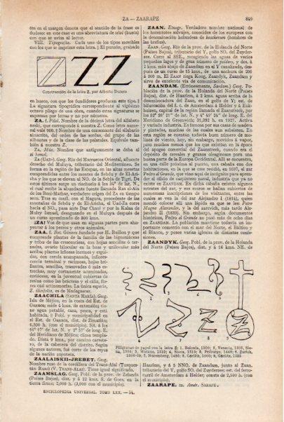 LAMINA ESPASA V51944: Filigranas de papel con la letra Z