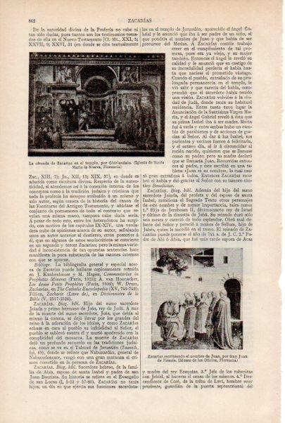 LAMINA ESPASA V51943: La ofrenda de Zacarias por Ghirlandaio