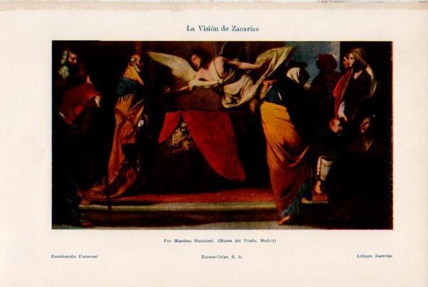 LAMINA ESPASA V51942: La Vision de Zacarias por Massimo Stanzioni