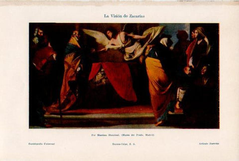 LAMINA ESPASA V51942: La Vision de Zacarias por Massimo Stanzioni