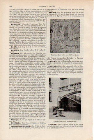 LAMINA ESPASA V51938: Escultura en las rocas del Monte Zagros