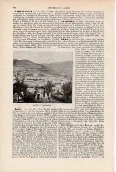 LAMINA ESPASA V51936: Vista de Zahleh, Libano