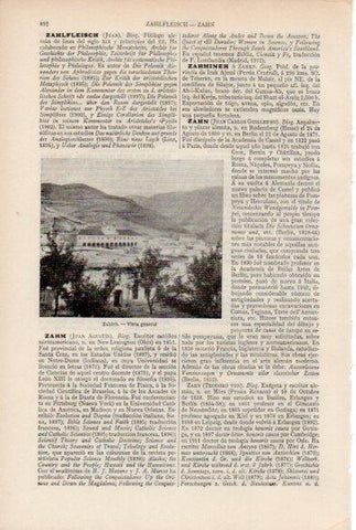 LAMINA ESPASA V51936: Vista de Zahleh, Libano