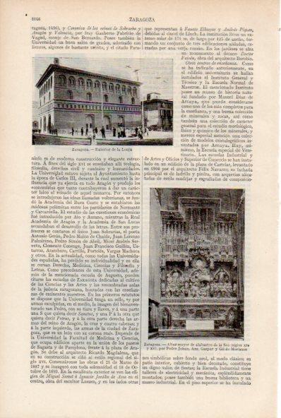 LAMINA ESPASA V51981: Lonja de Zaragoza