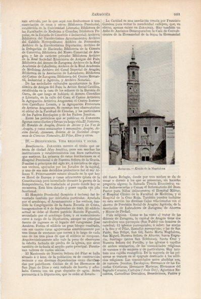 LAMINA ESPASA V51979: Abside de la Magdalena, Zaragoza
