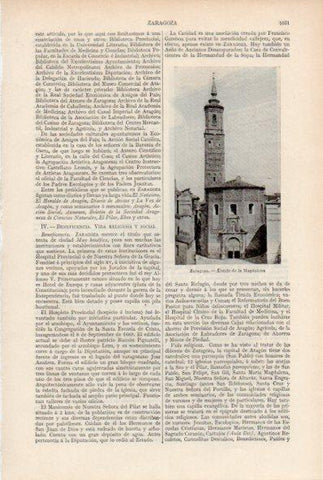 LAMINA ESPASA V51979: Abside de la Magdalena, Zaragoza