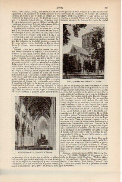 LAMINA ESPASA V51932: Catedral de York, Inglaterra