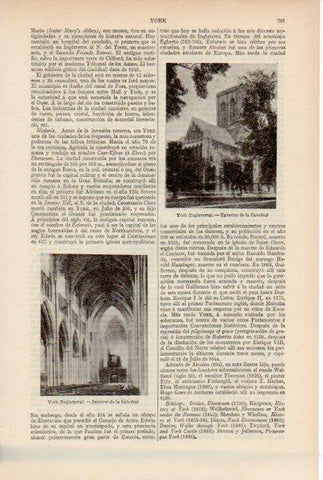 LAMINA ESPASA V51932: Catedral de York, Inglaterra