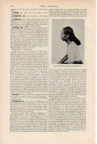 LAMINA ESPASA V51968: Moro yacan de la peninsula de Zamboanga