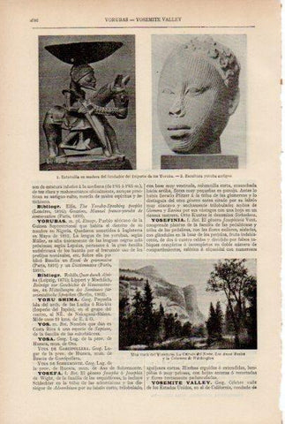 LAMINA ESPASA V51930: Esculturas del Imperio de los Yoruba