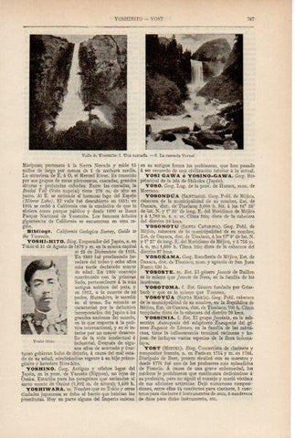 LAMINA ESPASA V51929: Cascadas en el Valle de Yosemite, Estados Unidos
