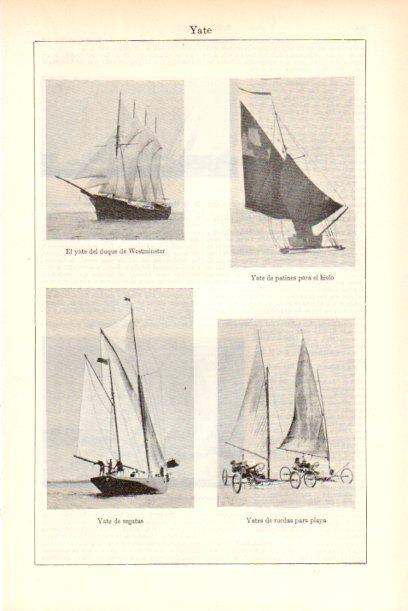 LAMINA ESPASA V51898: Tipos de yates