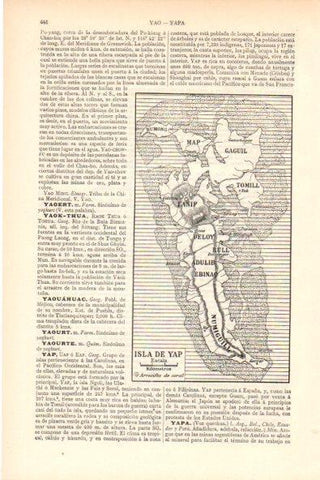 LAMINA ESPASA V51894: Mapa de la Isla de Yap