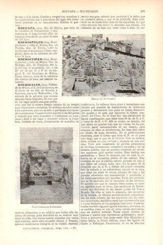LAMINA ESPASA V51886: Ruinas de Xochicalco, Mejico
