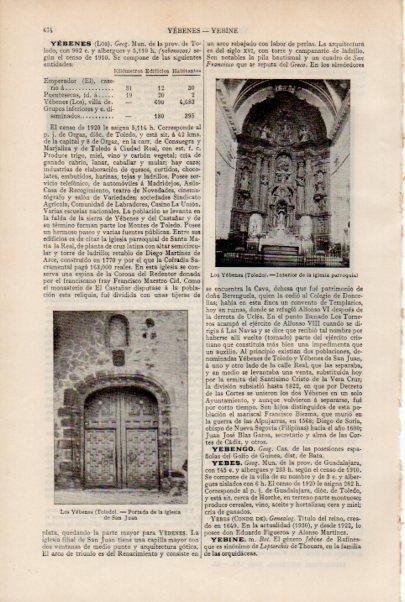 LAMINA ESPASA V51917: Iglesia en Los Yebenes, Toledo