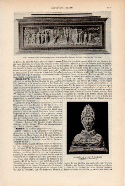 LAMINA ESPASA V52000: Urna con las reliquias de san Zenobio por Ghiberti, Florencia