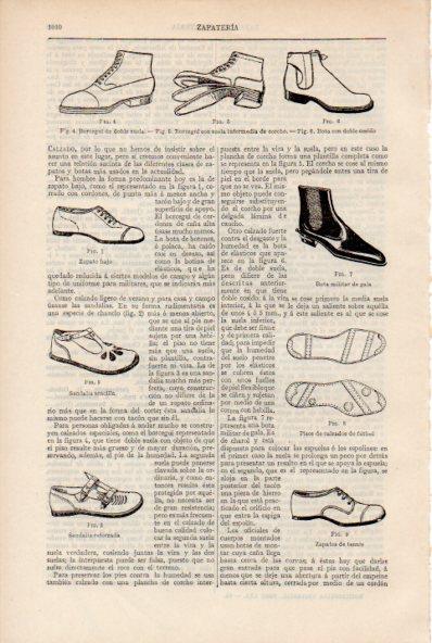 LAMINA ESPASA V51992: Tipos de zapatos