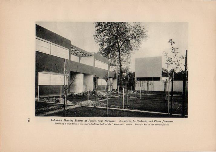 LAMINA V51876: Industrial Housing Scheme at Pessac by Le Corbusier