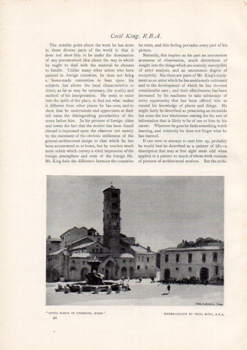 LAMINA V51939: Santa Maria in Cosmedin by Cecil King