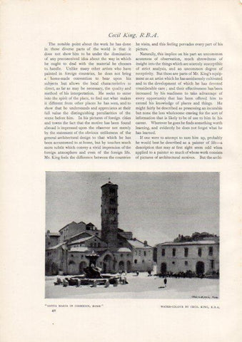 LAMINA V51939: Santa Maria in Cosmedin by Cecil King