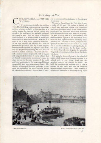 LAMINA V51937: Westminster Pier by Cecil King