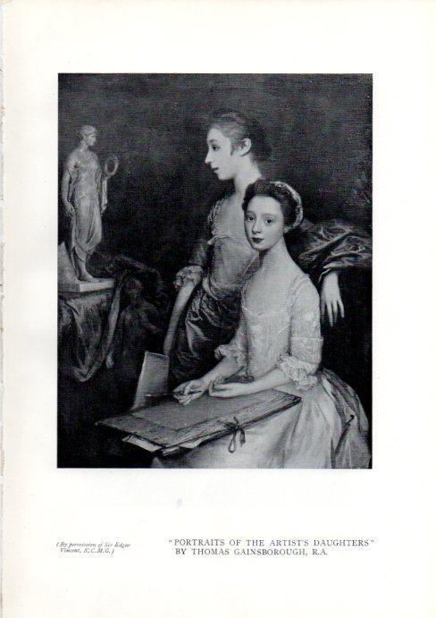 LAMINA V51936: Portraits of the artist daugters by Thomas Gainsborough