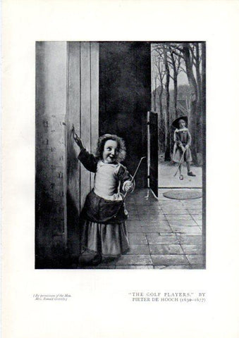 LAMINA V51934: The golf players by Pieter de Hooch