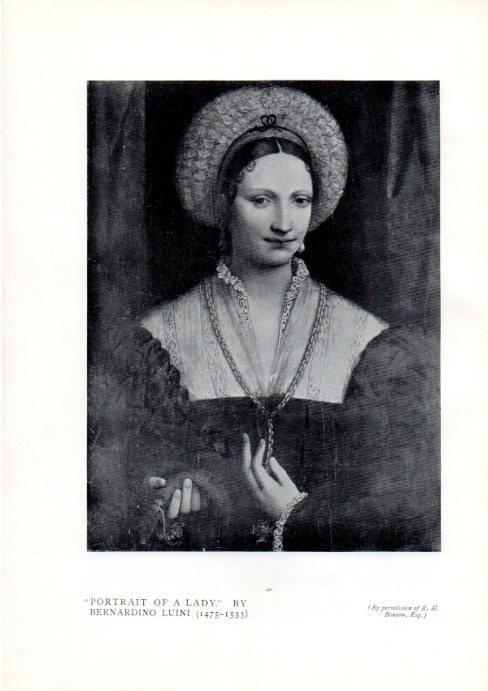 LAMINA V51933: Portrait of a Lady by Bernardino Luini