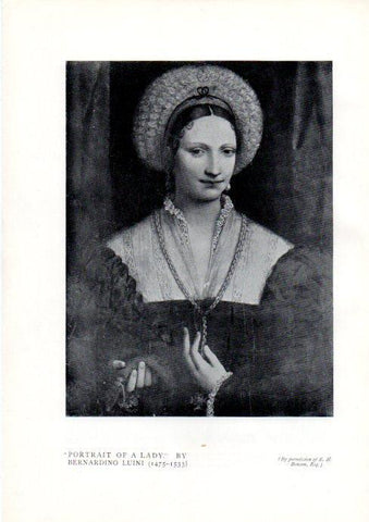 LAMINA V51933: Portrait of a Lady by Bernardino Luini