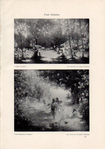 LAMINA V51930: Forest Ecstasy and Woodland stream by Fred Stratton