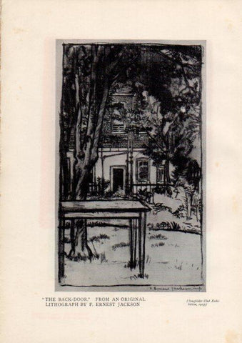 LAMINA V51926: The back-door by F. Ernest Jackson