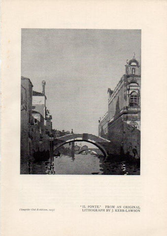 LAMINA V51923: Il Ponte by J. Kerr-Lawson