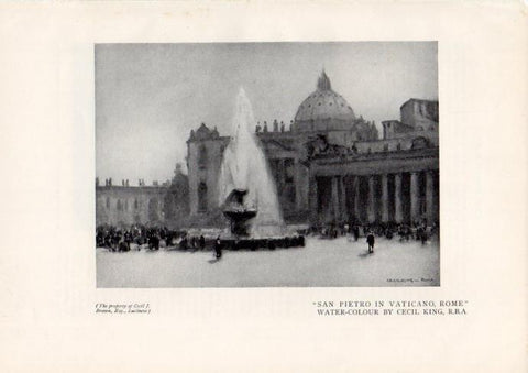 LAMINA V51940: San Pietro in Vaticano by Cecil King