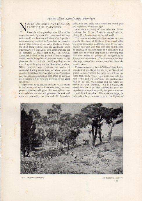 LAMINA V51943: Fair droving weather by Albert J. Hanson