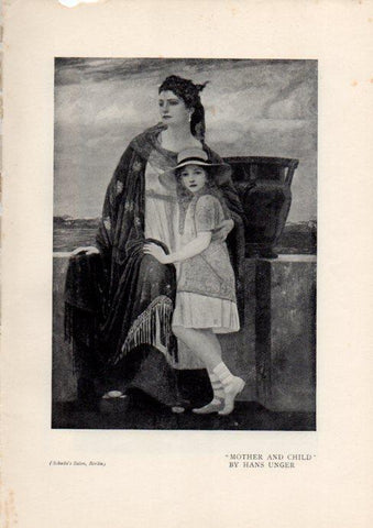 LAMINA V51955: Mother and child by Hans Unger