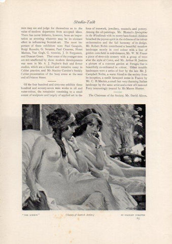 LAMINA V51952: The mirror by Stanley Cursiter