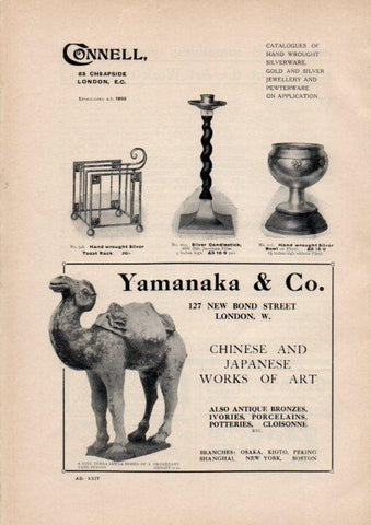 LAMINA V51921: Adverting Connell 83 Cheapside London and Yamanaka & C0