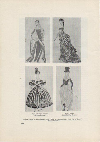 LAMINA V51891: Costume Designs by Doris Zinkeisen