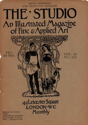LAMINA V51917: Cover of The Studio magazine, February 1914, vol. 61