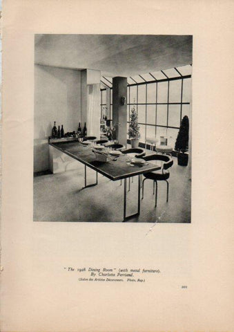 LAMINA V51916: The 1928 Dining Room by Charlotte Perriand