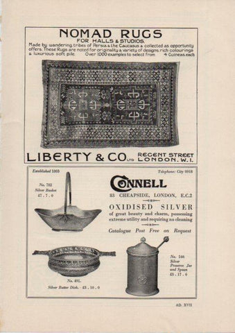 LAMINA V51904: Advertising Nomad Rugs and Connell