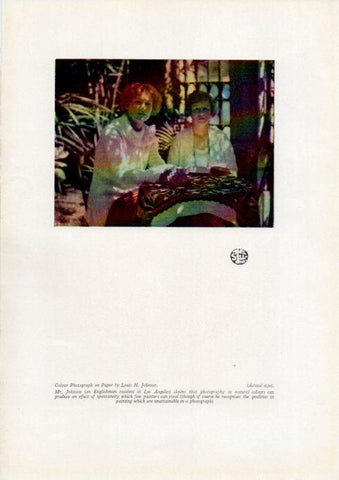 LAMINA V51900: Colour photograph by Louis H. Johnson