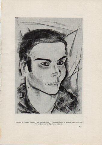 LAMINA V51899: Portrait of Elisabeth Janstein by Mariette Lydis