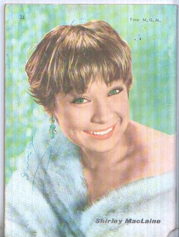 Comic: Sioux numero 033 : Ojo por ojo, Foto contracubierta: Shirley MacLaine