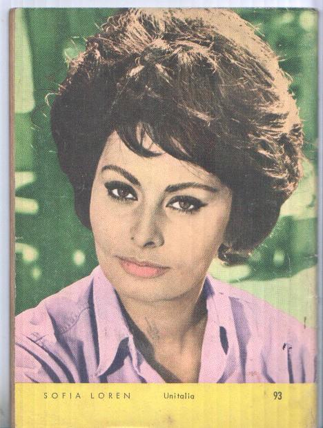 Comic: Sioux numero 093 :Los indeseables, Foto contracubierta: Sofia Loren